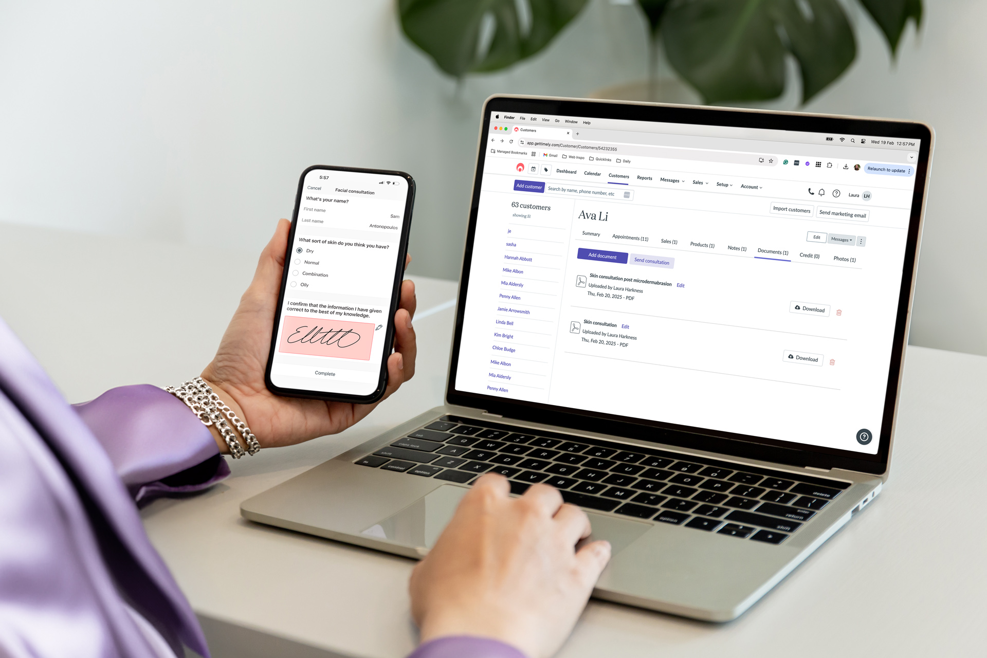 Consult works beautifully on any Apple device, iPad and iPhone