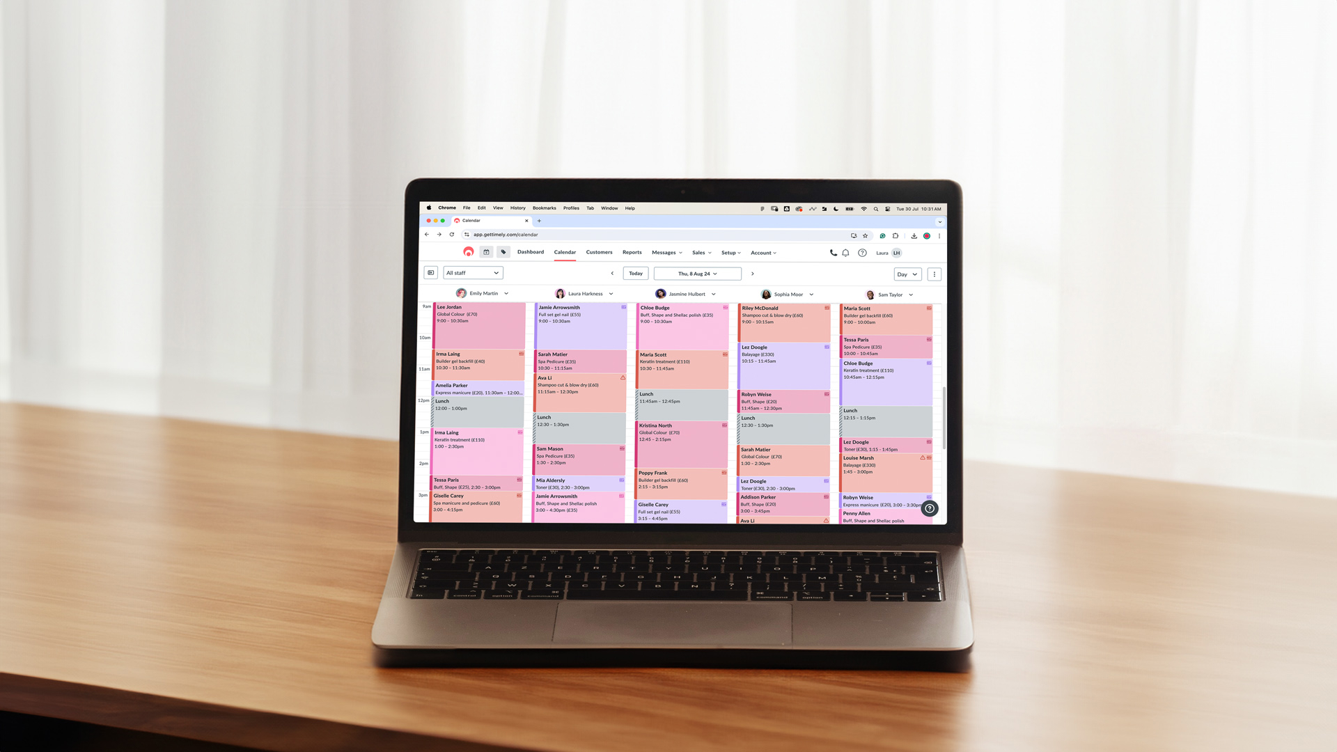 Online appointment booking software for salons | Timely