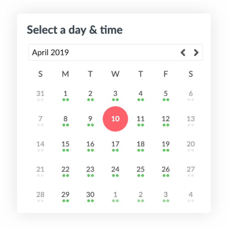 Calendar Picker UI