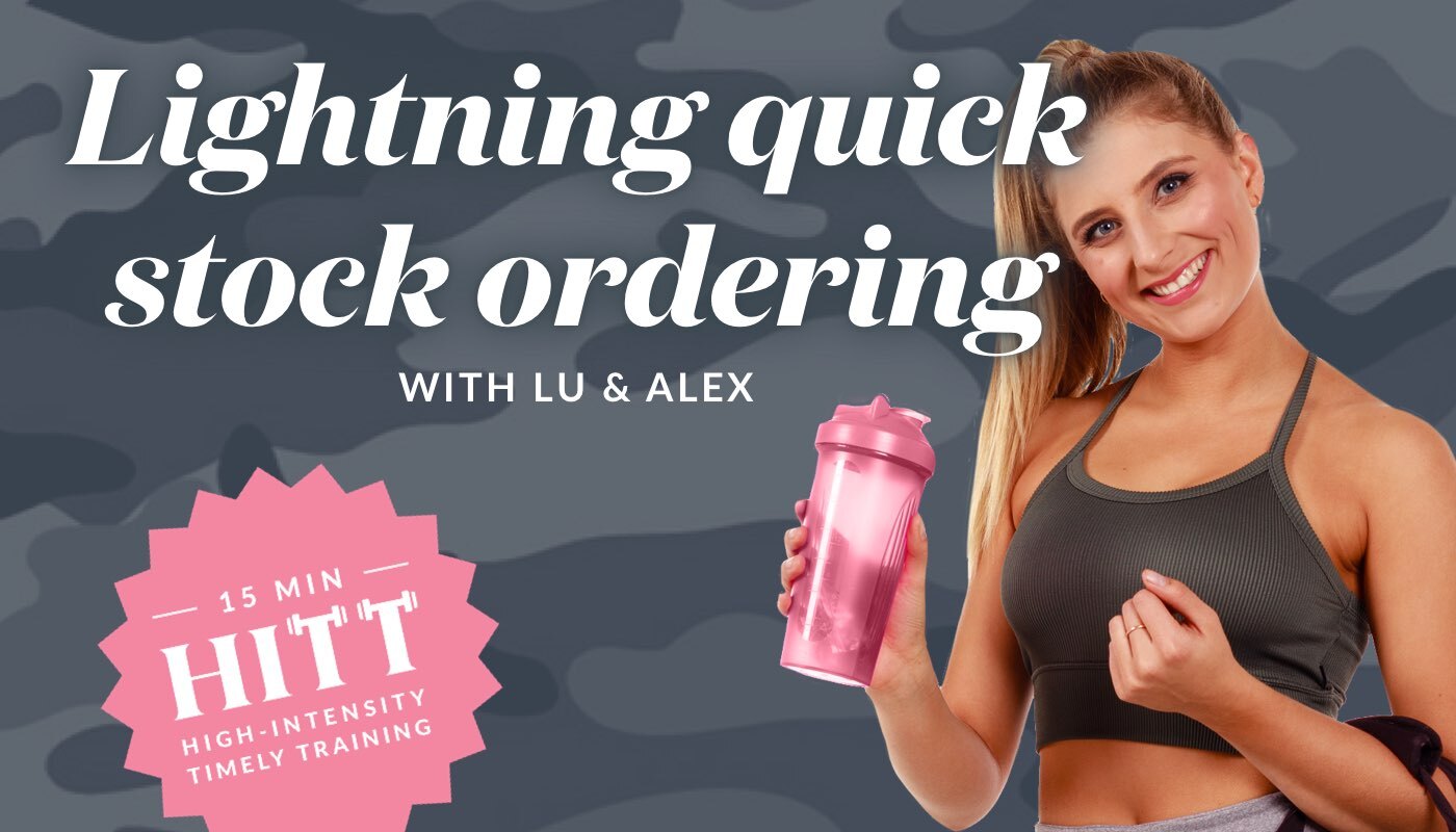 High Intensity Timely Training: Lightning quick stock ordering