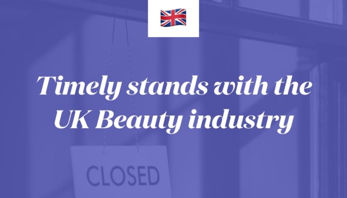 Timely stands with the UK Beauty industry