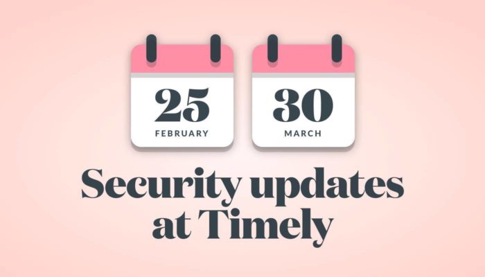 Security updates at Timely