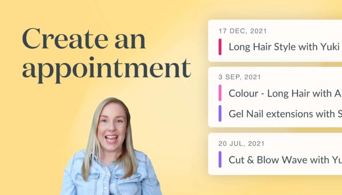 Getting started: Create an appointment
