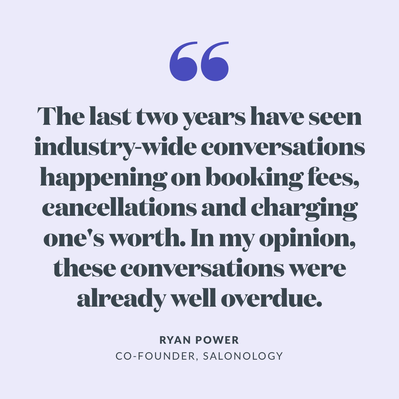 Quote: "the last two years have seen industry-wide conversations happening on booking fees, cancellations and charging one's worth. In my opinion, these conversations were already well overdue."